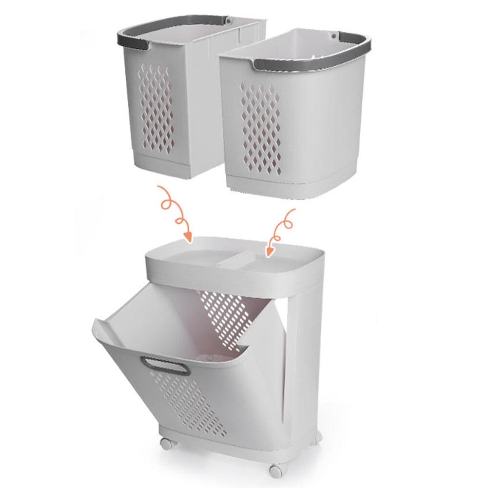 3 Tier Laundry Baskets Laundry Sorter Rolling Laundry Hamper Laundry Baskets Living and Home