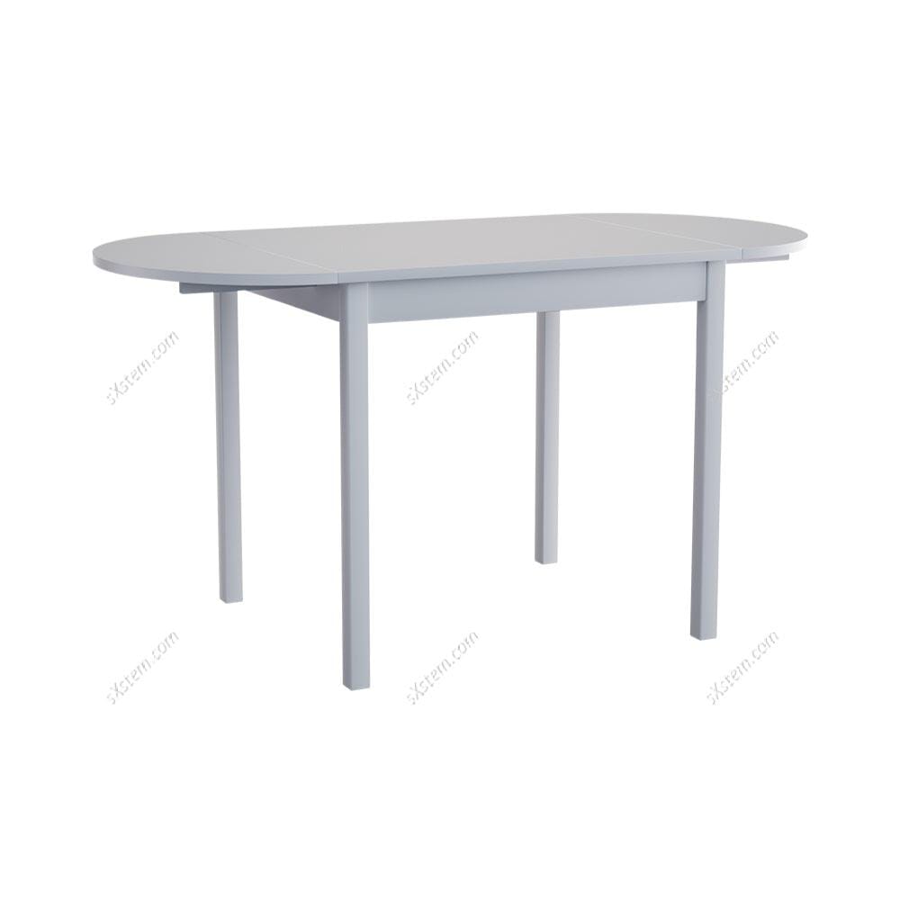 Expandable Oval Wooden Dining Table Living and Home