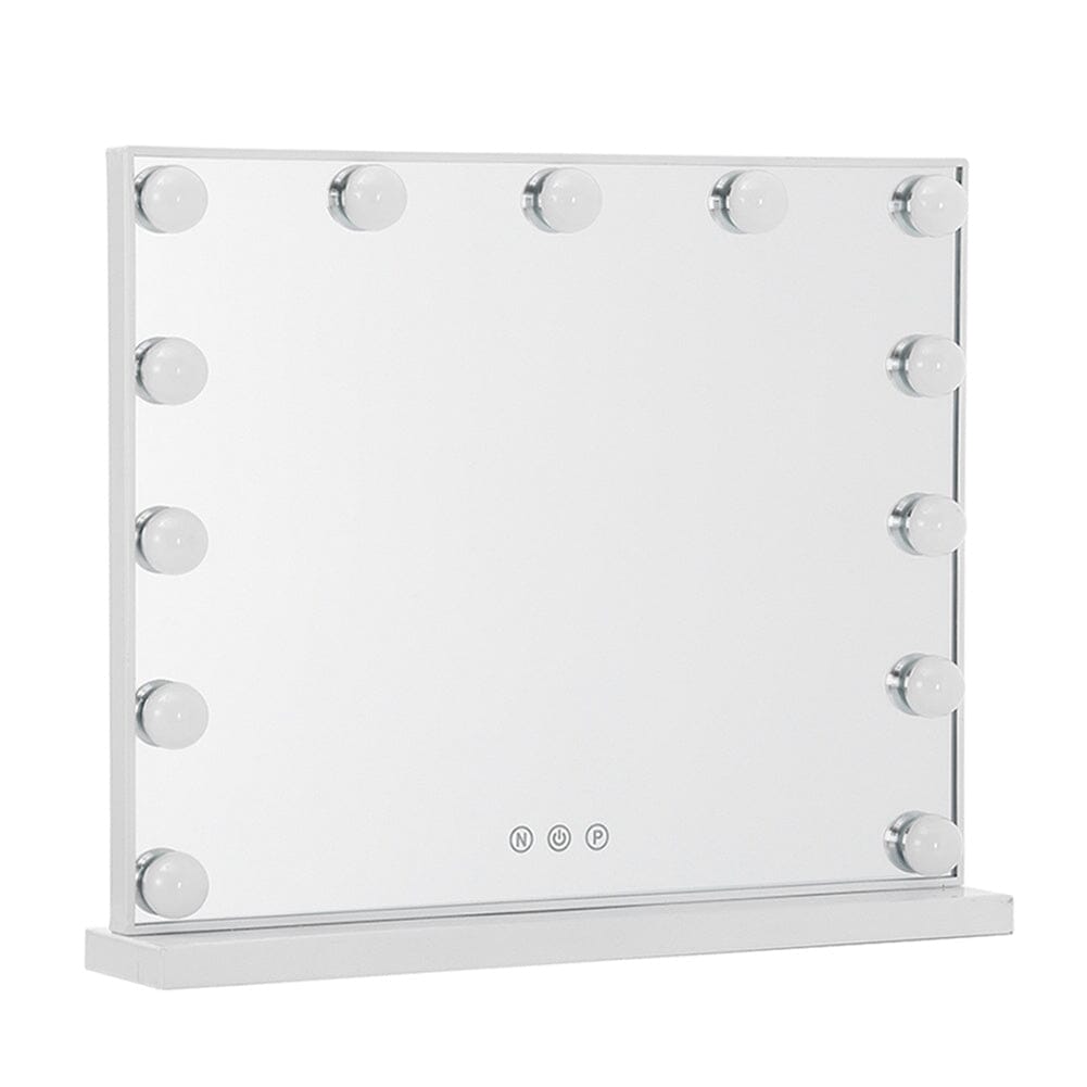 52cm WFashion Vanity Hollywood Mirror with LED Light & Touch Dimmable Bulb LED Make Up Mirrors Living and Home