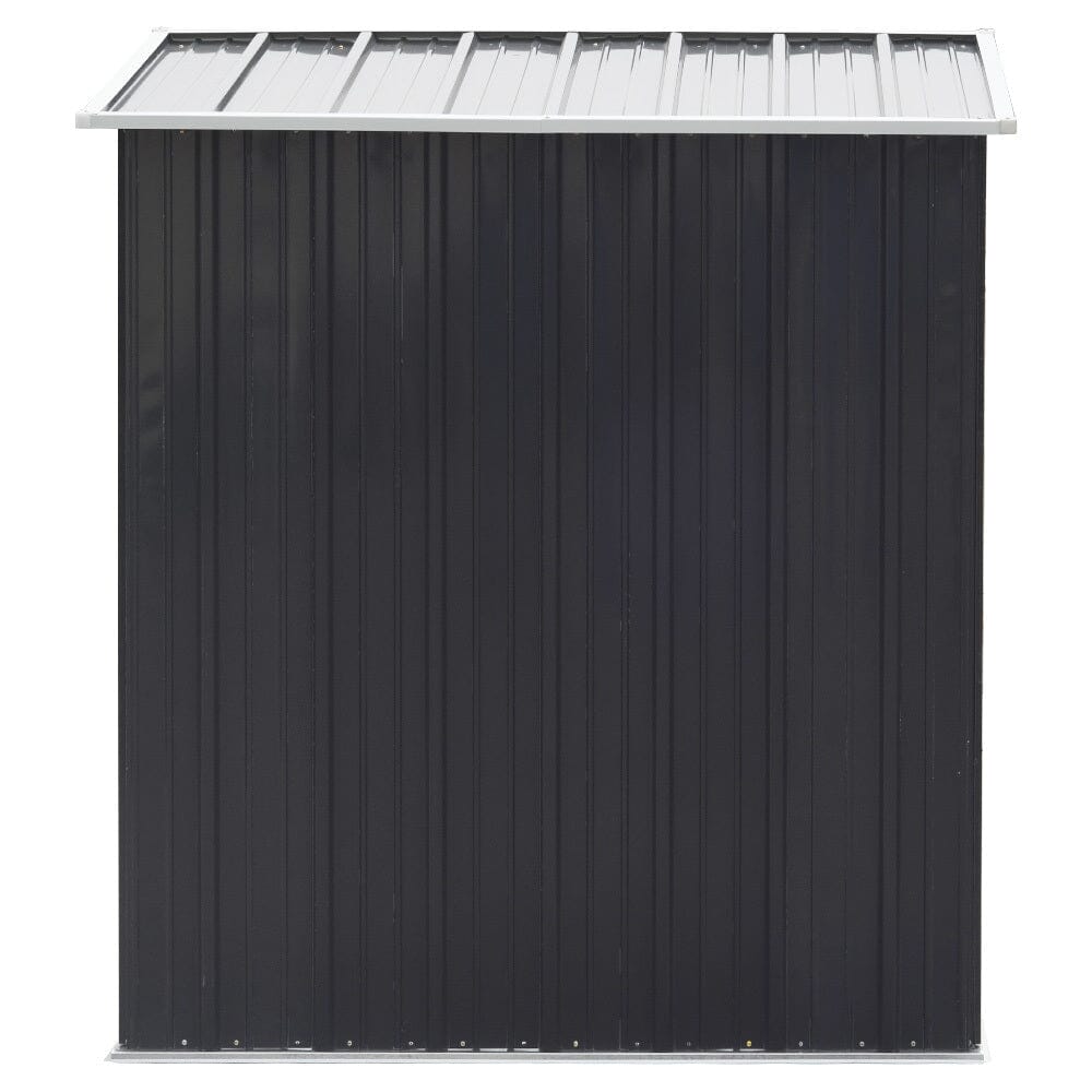 3X5 Metal Storage Shed with Rack Patio Garden Tool House Garden Sheds Living and Home
