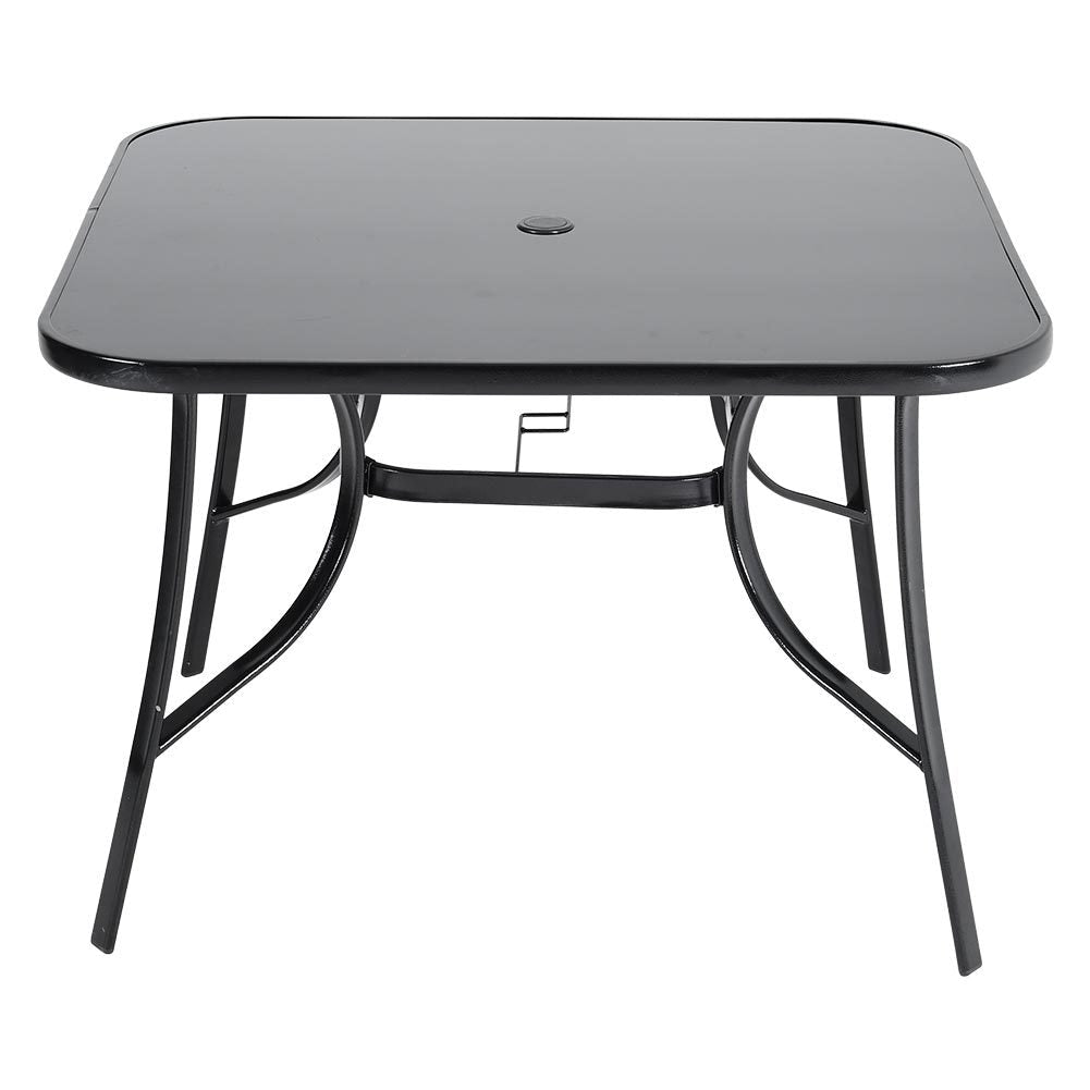 Garden Square Tempered Glass Table and Rattan Chairs GARDEN DINING SETS