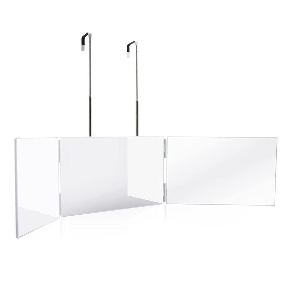 Foldable Tri-Fold Mirror with Extendable Adjustable Hanging Design for Makeup Living and Home