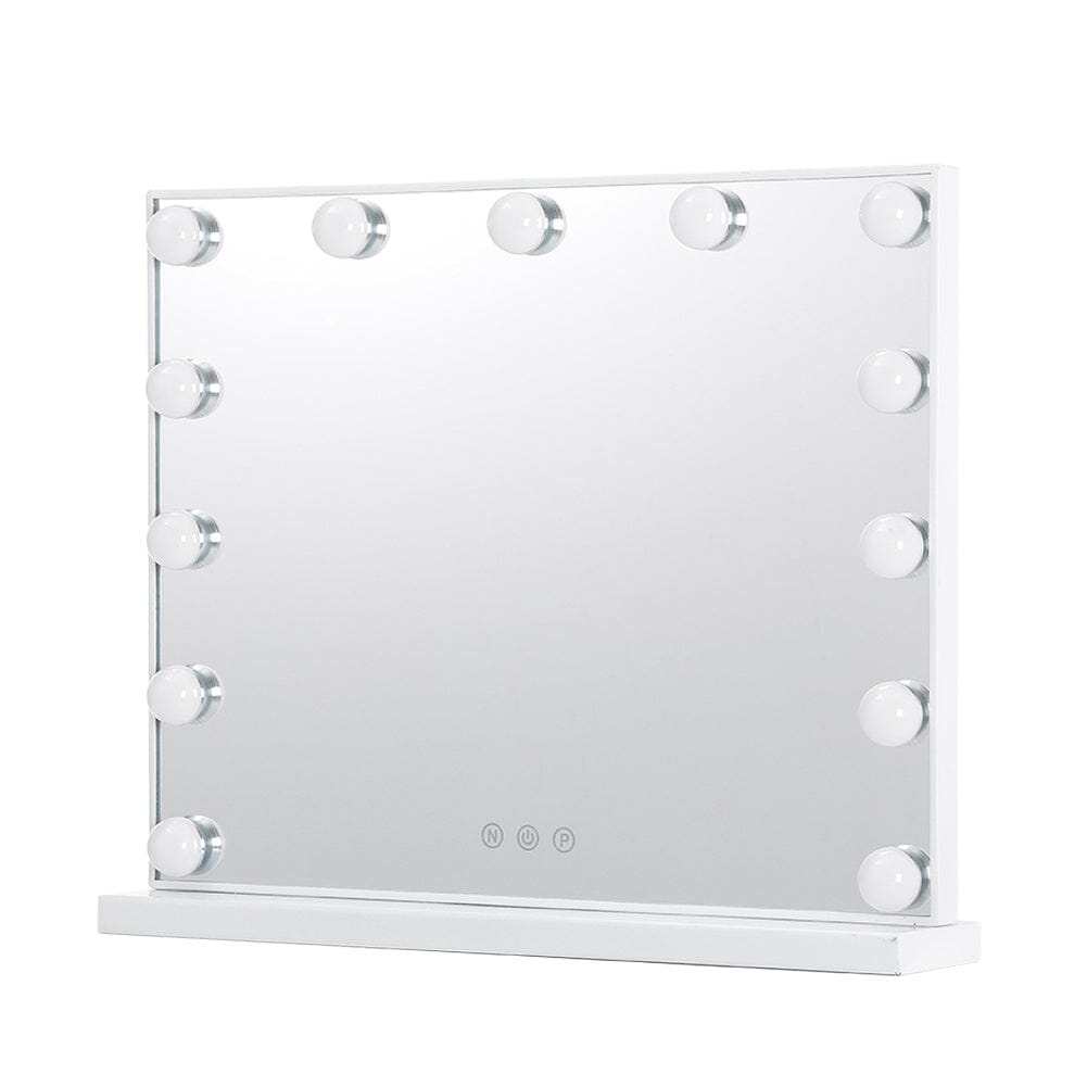 52cm WFashion Vanity Hollywood Mirror with LED Light & Touch Dimmable Bulb LED Make Up Mirrors Living and Home