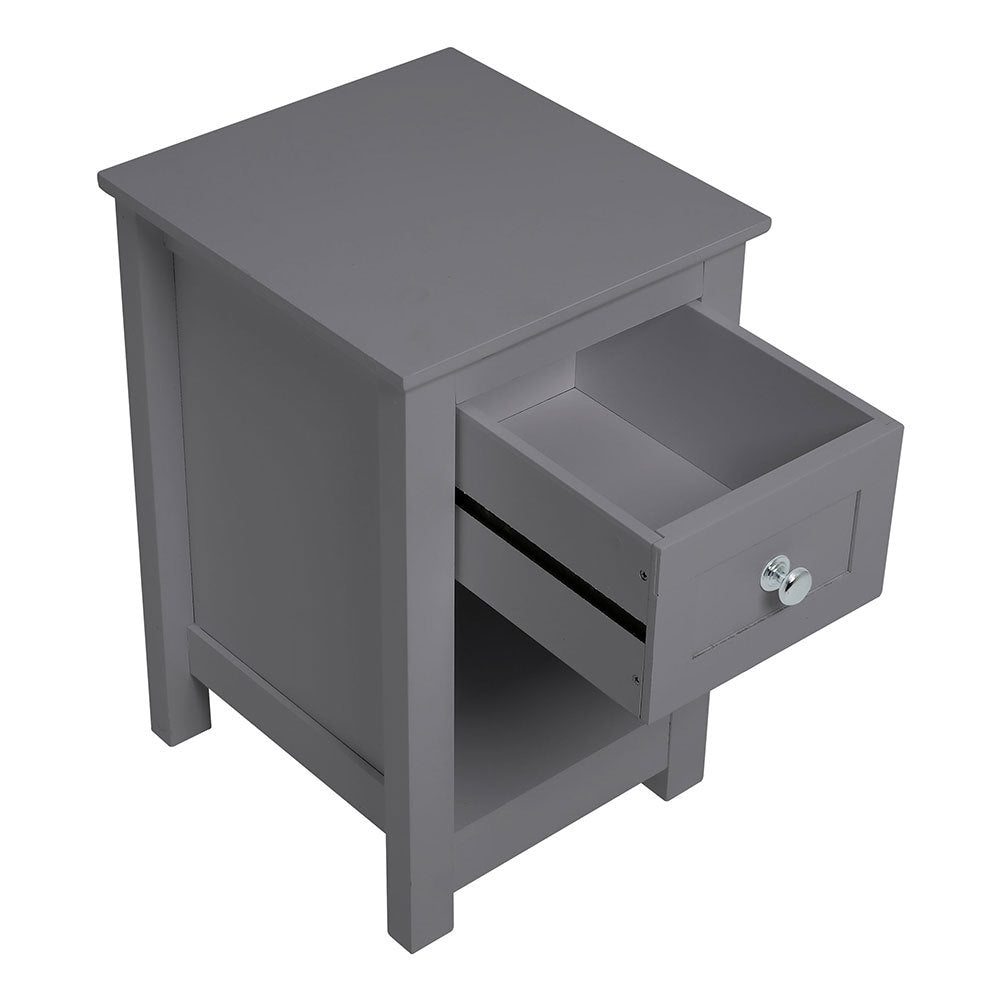 Nightstand Wooden Bedside Table Sofa End Side Table Storage Drawer Cabinet End Tables Living and Home