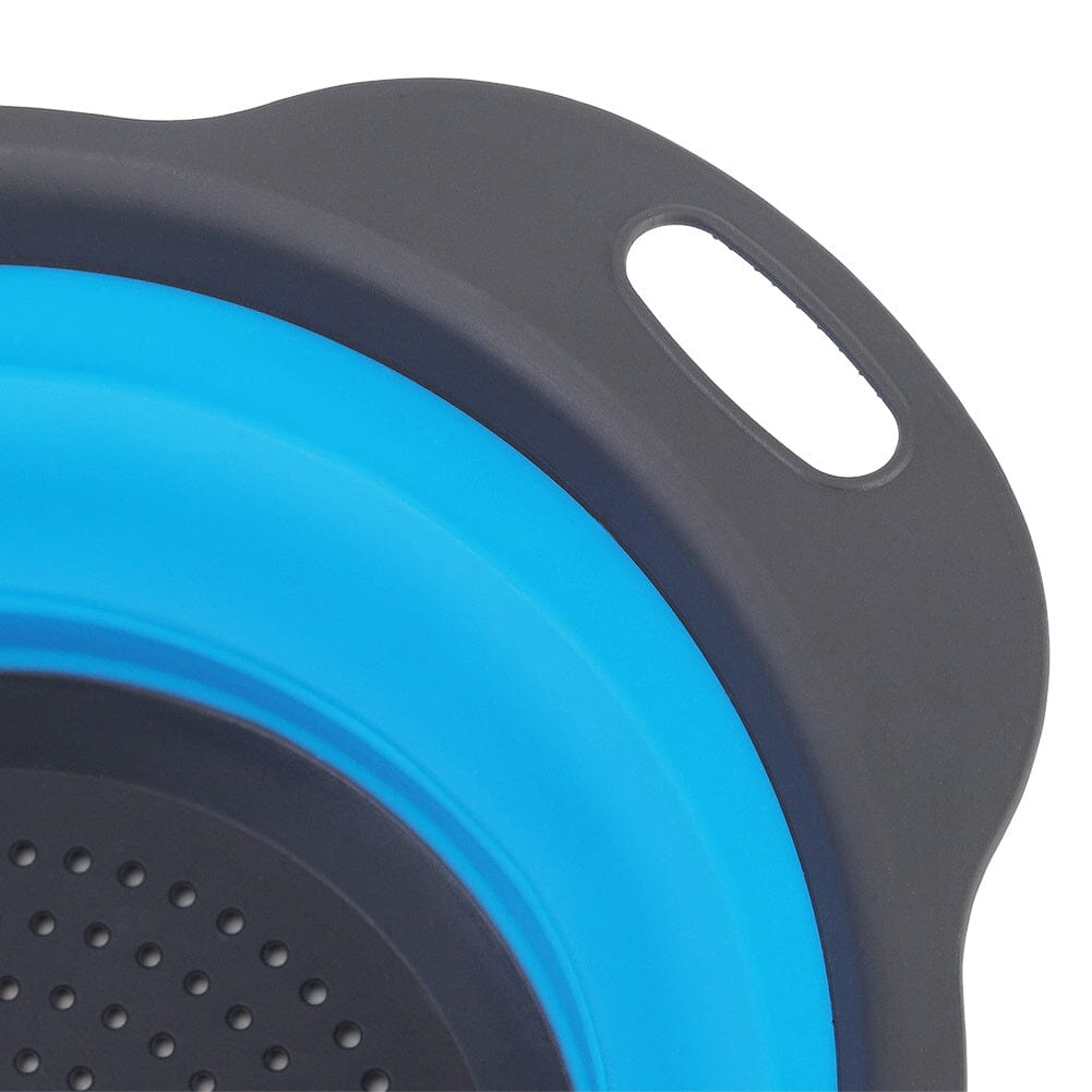 Collapsible Kitchen Silicone Colander Strainer Bowl Kitchen Storage Baskets Living and Home