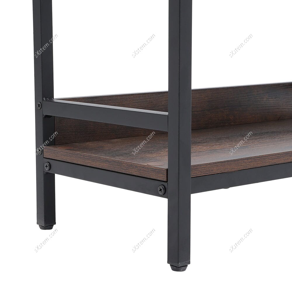 5-Tier Arched Wooden Bookcase Storage Shelf Living and Home