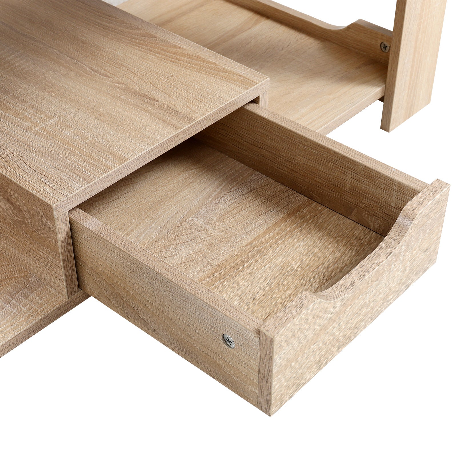 Wooden End Table Coffee Table with 1 Drawer Storage Unit End Tables Living and Home