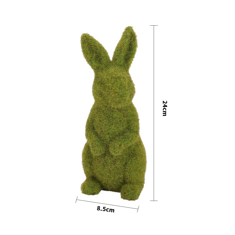 Moss Standing Bunny Rabbit Easter Garden Home Decoration Garden Ornaments Living and Home