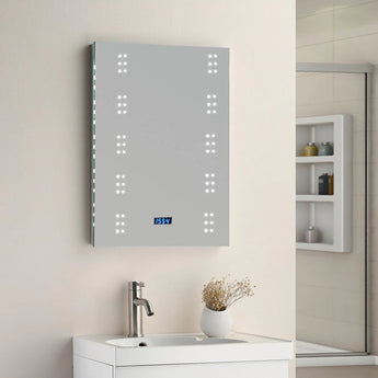 60 Inch Rectangle Bathroom Mirror with LED Lights and Sensor Switch