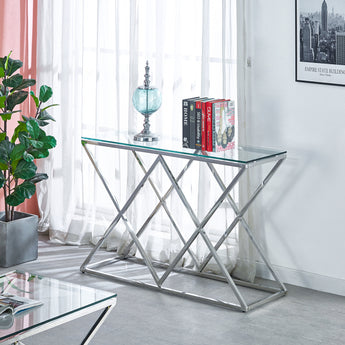 Tempered Glass Square/ Rectangular Side Table for Living Room