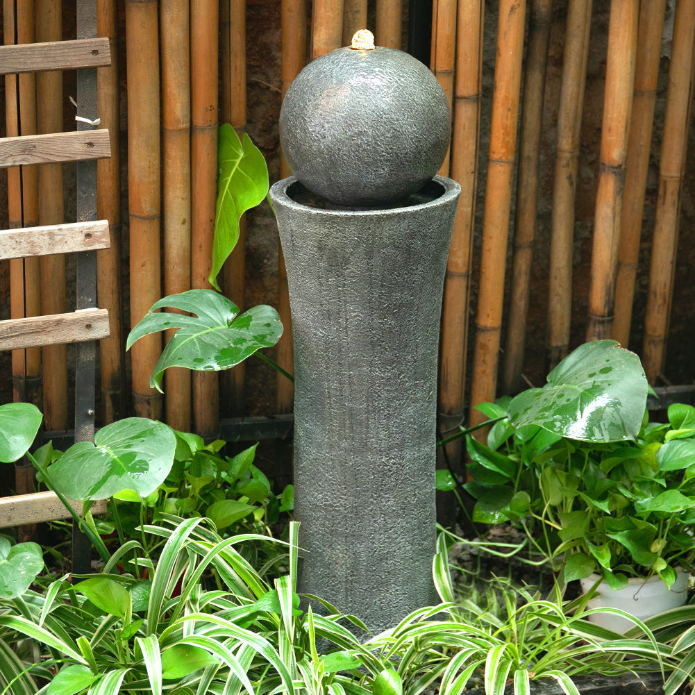 Modern Cylindrical Water Polo Fountain Backyard Decorated Fountain Fountains & Waterfalls