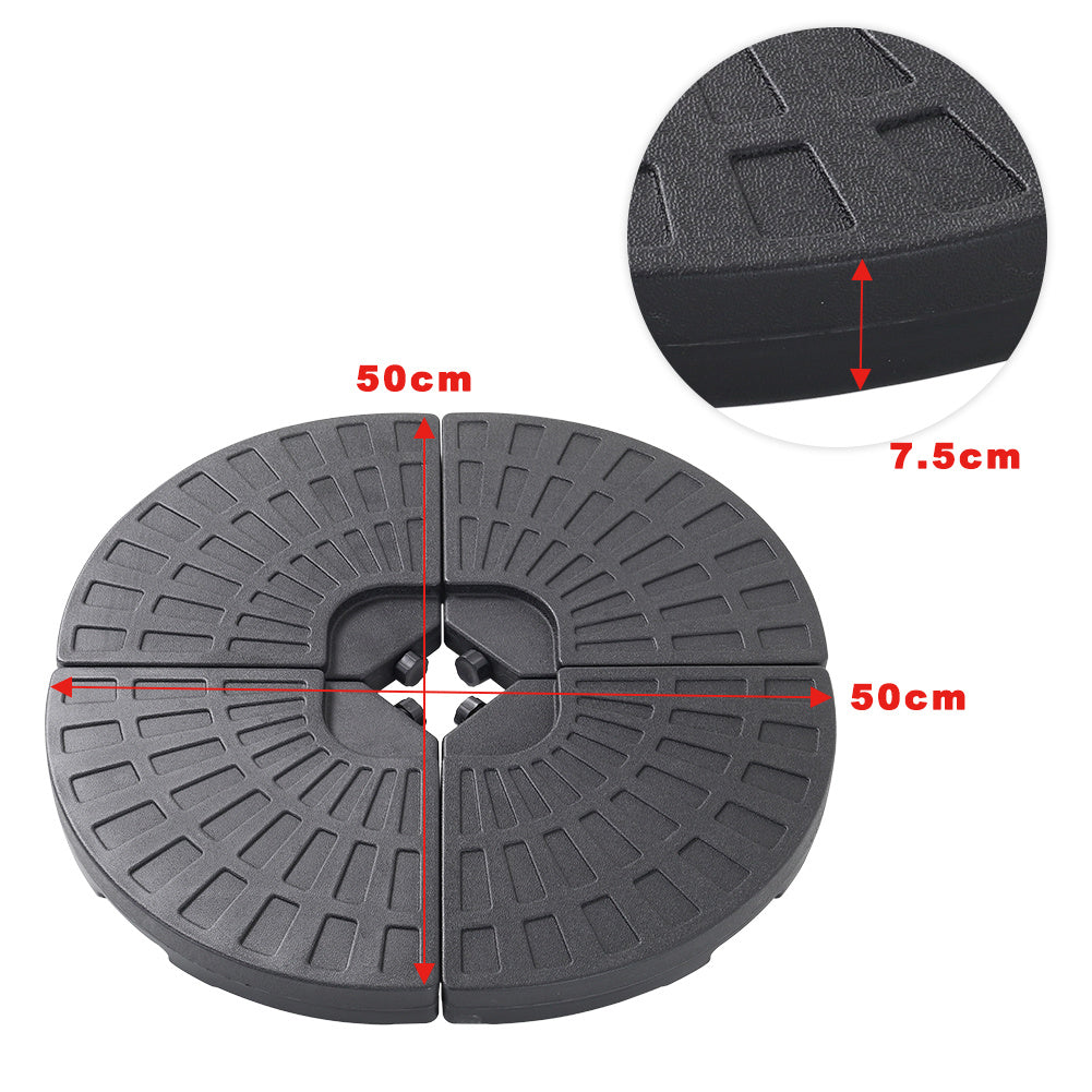 Dark Grey 3 x 3 m Square Cantilever Parasol Outdoor Hanging Umbrella for Garden and Patio Parasols