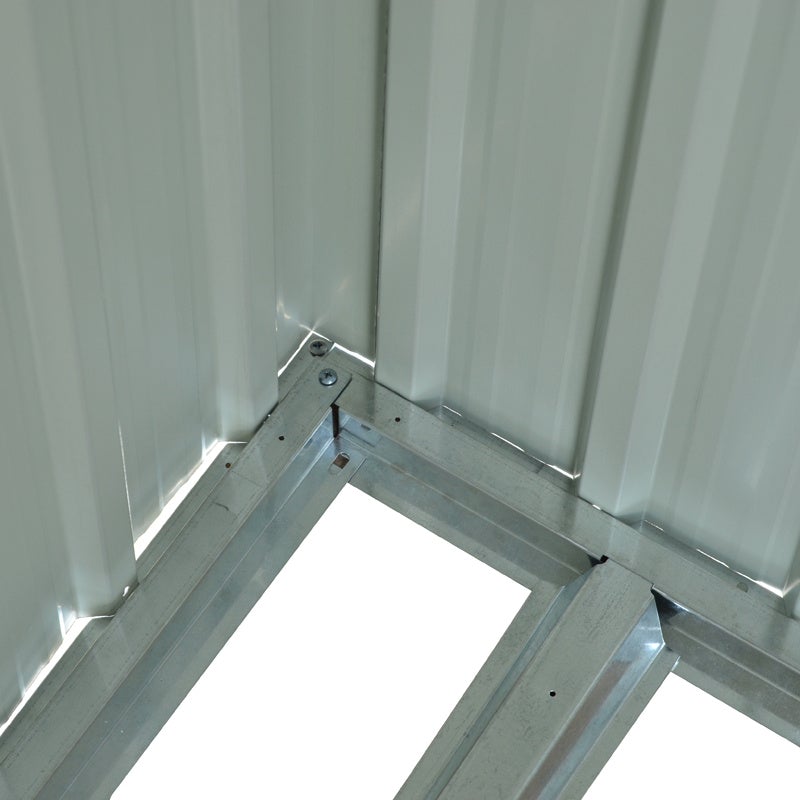 Garden Steel Shed with Skillion Roof Top Garden storage Garden Sanctuary