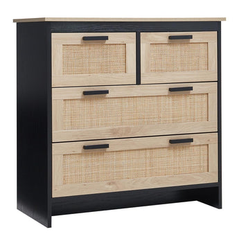 Wooden Entryway Sideboard Storage Cabinet with 4 Drawers