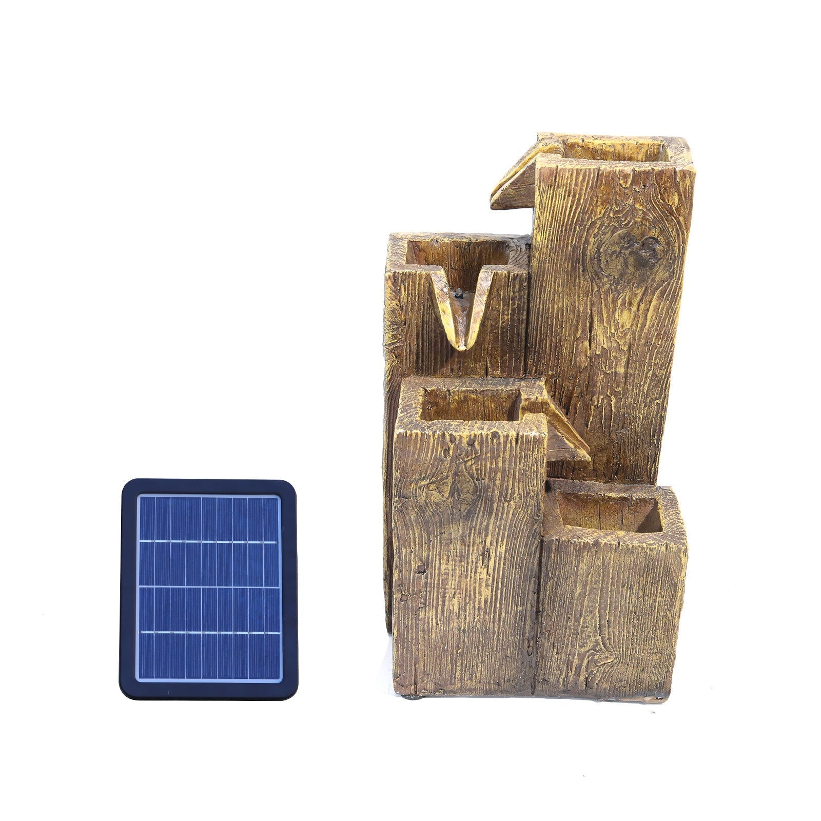 Garden Fountain Self Containing Water Feature Solar Powered Fountains & Waterfalls