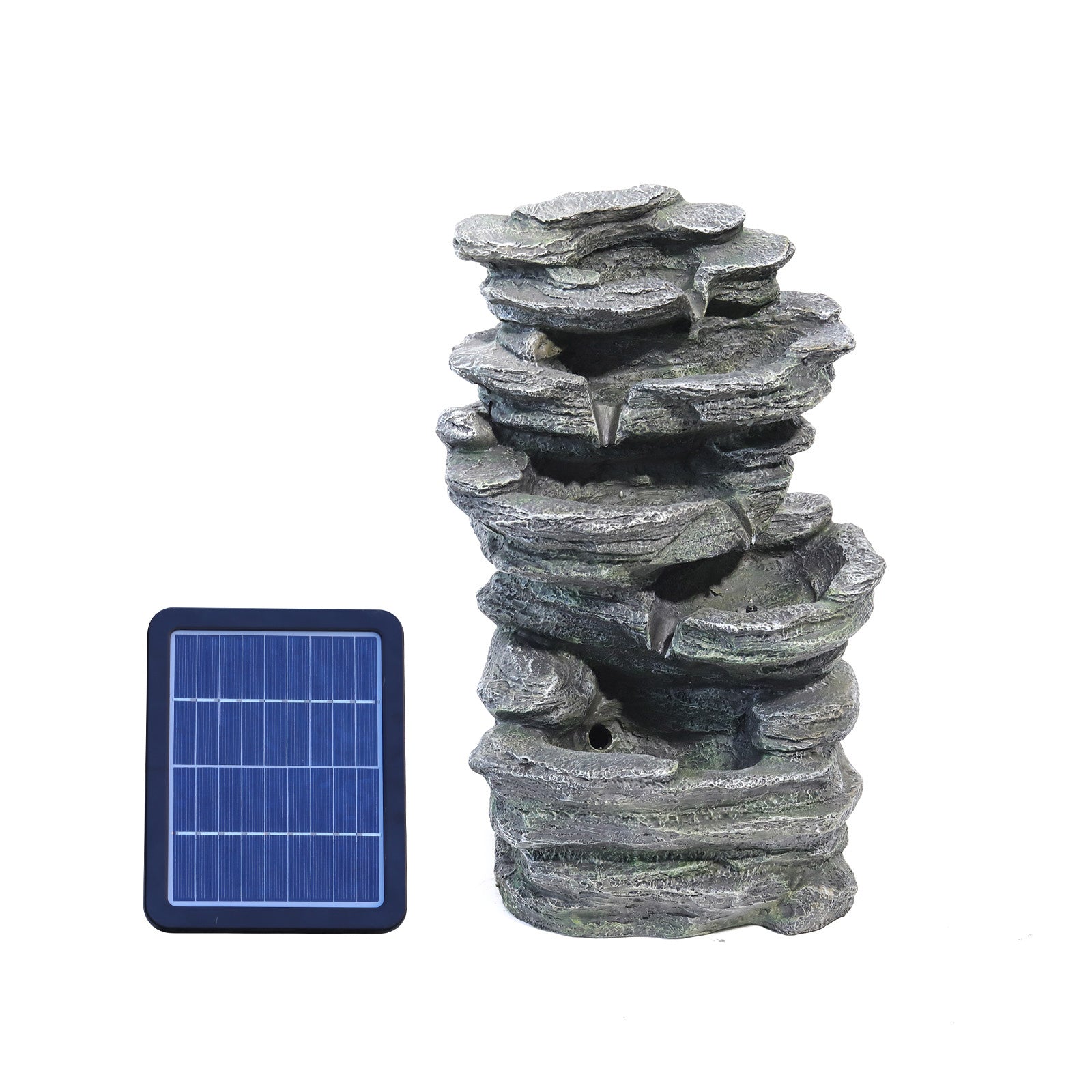 Winding Rockery Water Feature Self-Containing Feature Outdoor Fountain Fountains & Waterfalls