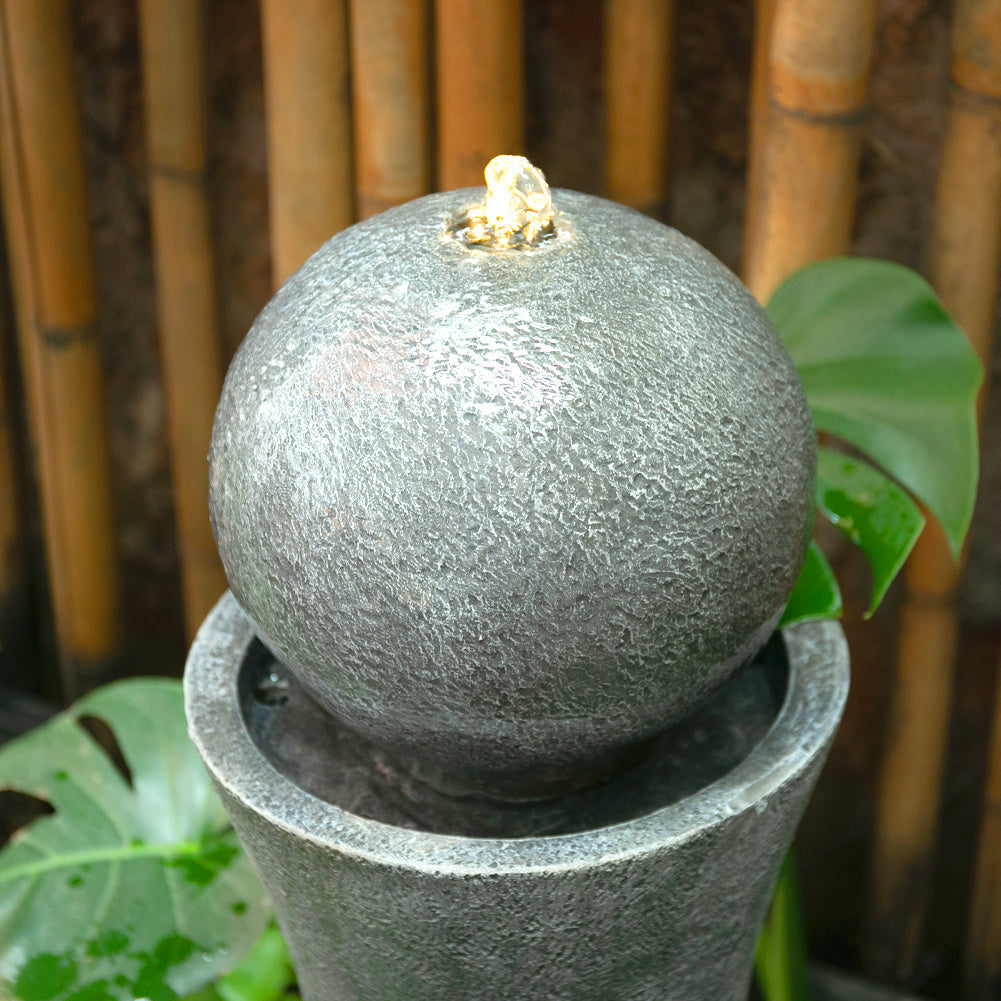 Modern Cylindrical Water Polo Fountain Backyard Decorated Fountain Fountains & Waterfalls