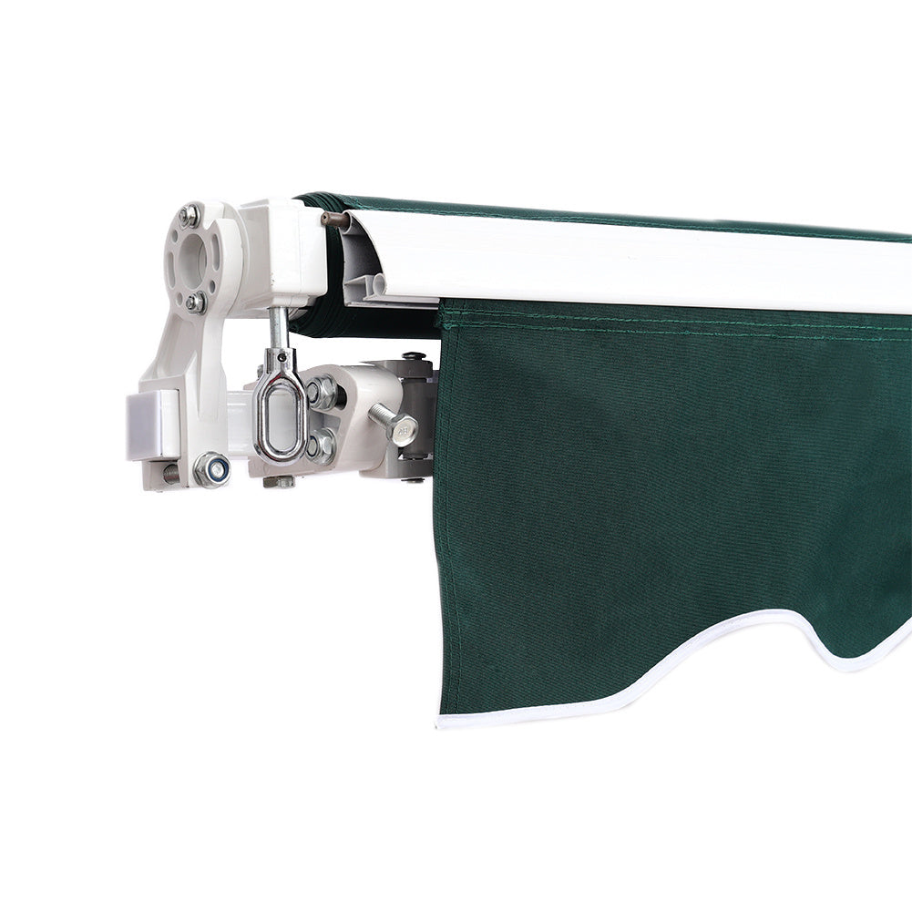 Retractable Patio Awning - Manual Shelter - Green Awnings