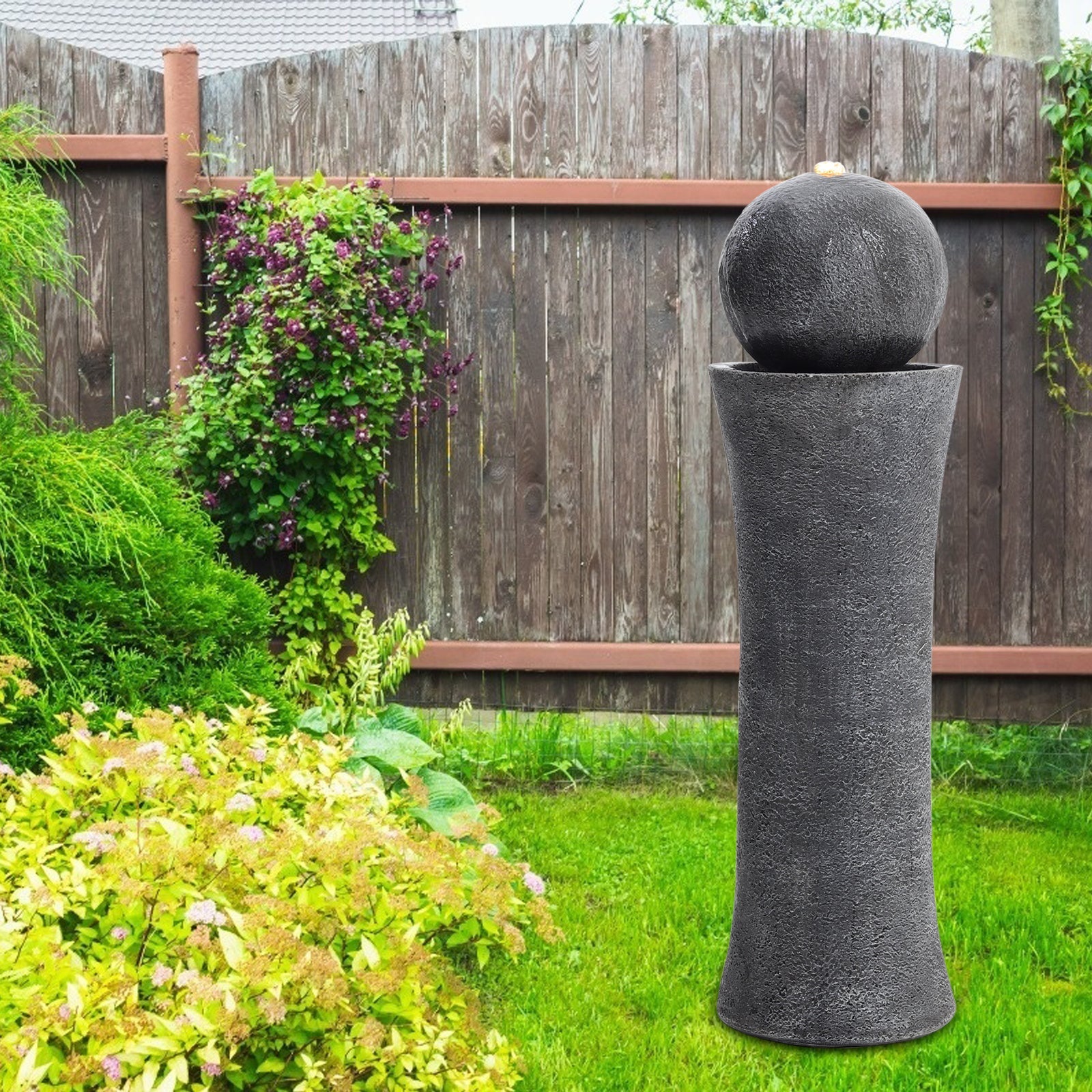Modern Cylindrical Water Polo Fountain Backyard Decorated Fountain Fountains & Waterfalls