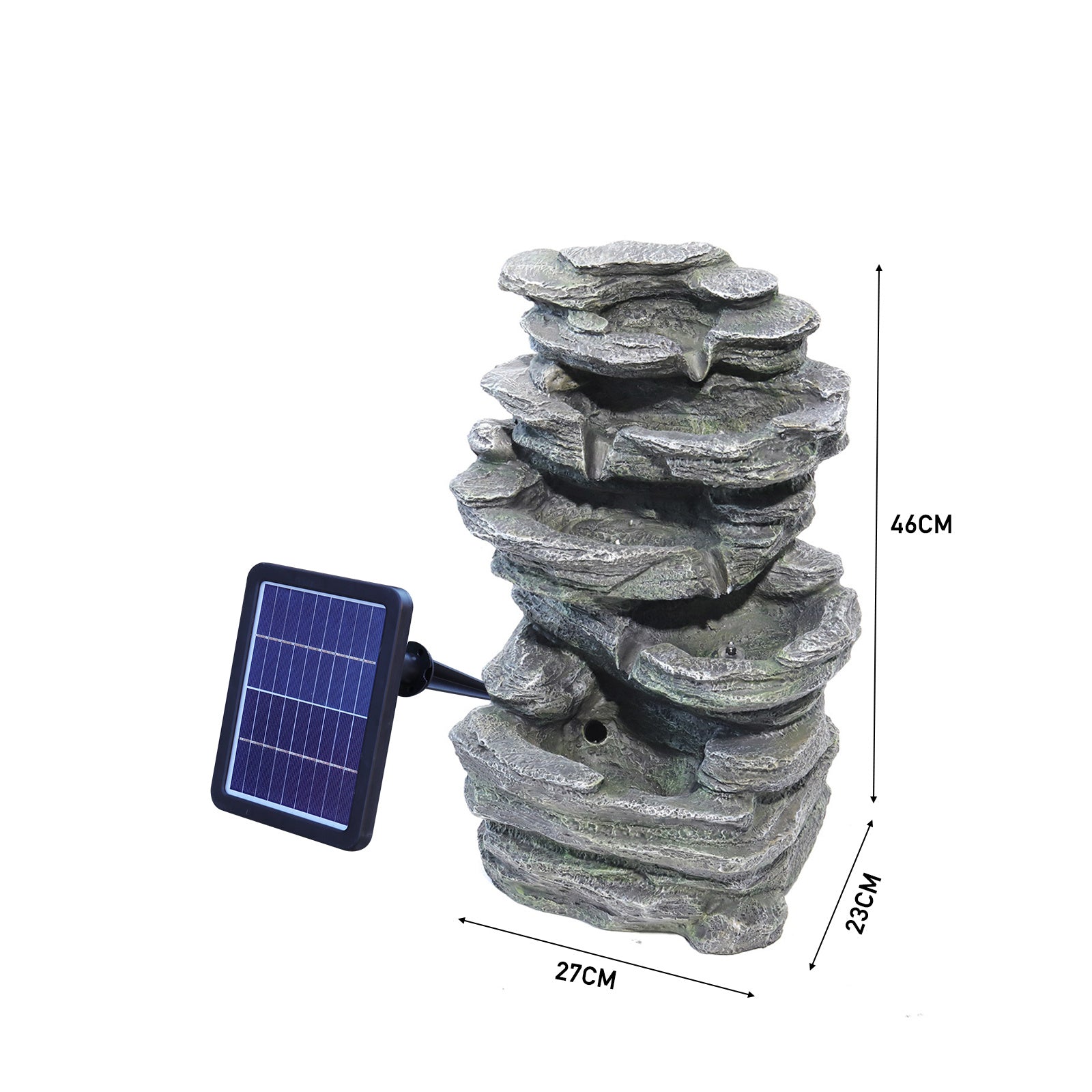 Winding Rockery Water Feature Self-Containing Feature Outdoor Fountain Fountains & Waterfalls