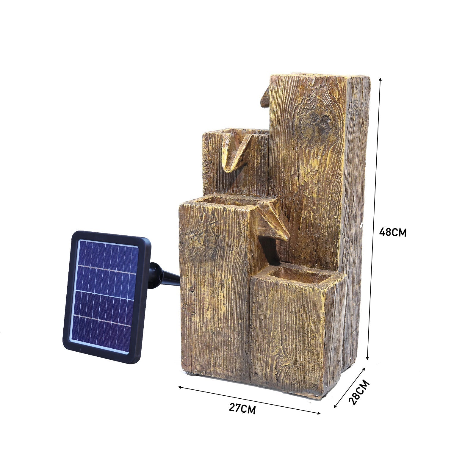 Garden Fountain Self Containing Water Feature Solar Powered Fountains & Waterfalls