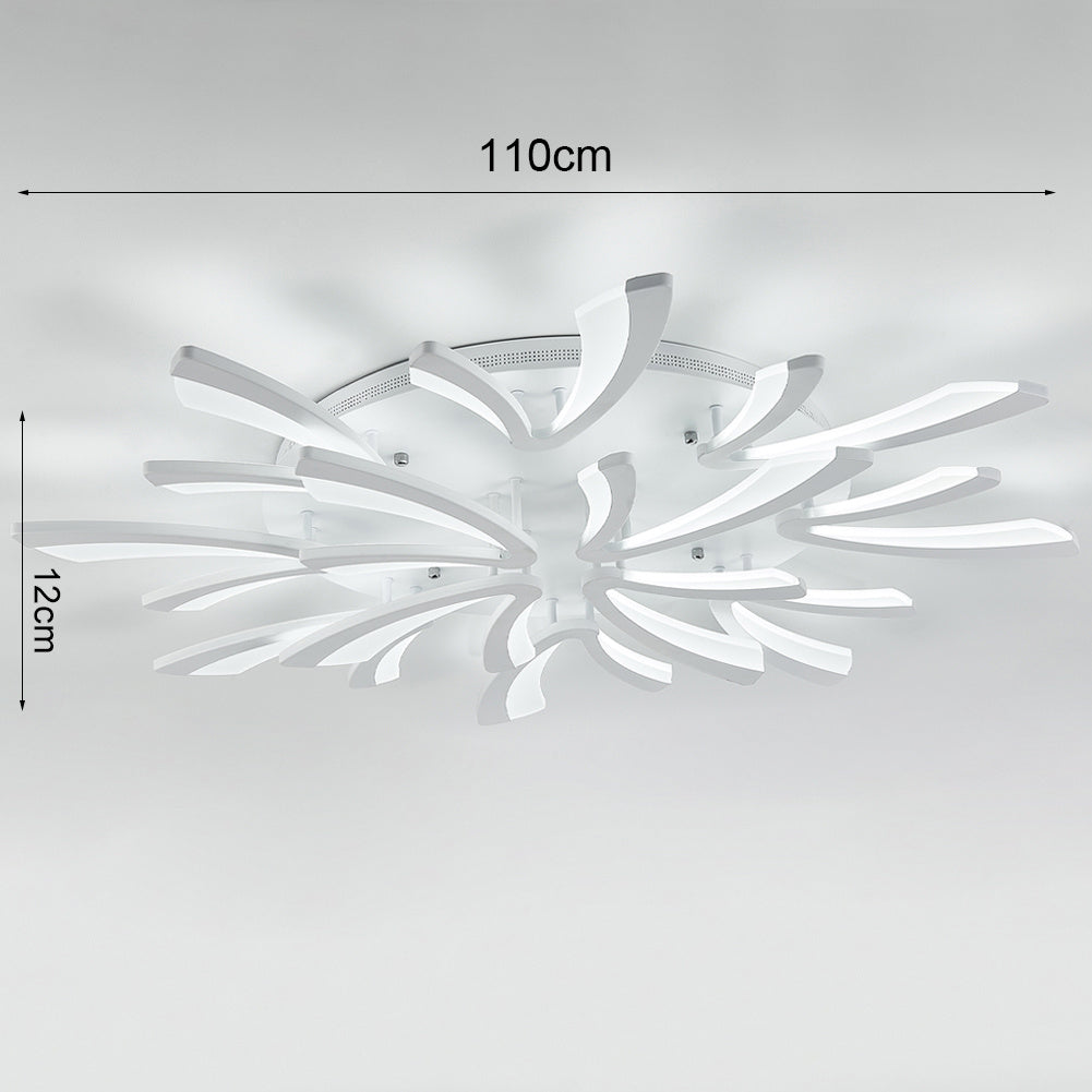 Unique V-Shaped LED Semi Flush Ceiling Light