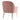Metal Feet Single Sofa Pink Minimalist Style Armchair with Footstool