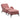 Velvet Padded Recliner Armchair Living Room Accent Chair with Footstool