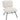 Beige Cashmere Upholstered Accent Chair with Metal Base
