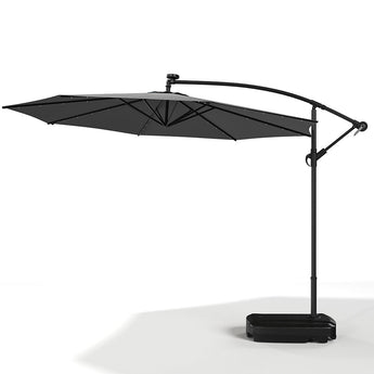 Black 3M Outdoor Cantilever Parasol Umbrella