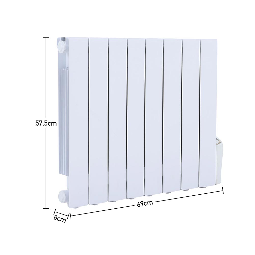1200W Oil Filled Radiator Electric Space Heater with LED Screen