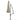 Beige 3m Iron Banana Umbrella Cantilever Garden Parasols with LED Lights Parasols & Rain Umbrellas