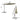 Beige 3m Iron Banana Umbrella Cantilever Garden Parasols with LED Lights Parasols & Rain Umbrellas   Cross Base