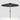 Black 3M Lighted Market Sunbrella Umbrella with Solar Strip LED Lights Parasols & Rain Umbrellas