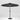 Black 3M Lighted Market Sunbrella Umbrella with Solar Strip LED Lights Parasols & Rain Umbrellas