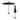 Black 3M Lighted Market Sunbrella Umbrella with Solar Strip LED Lights Parasols & Rain Umbrellas   Parasol + Rattan Effect 14KG Resin tank base