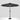 Black 3M Lighted Market Sunbrella Umbrella with Solar Strip LED Lights Parasols & Rain Umbrellas