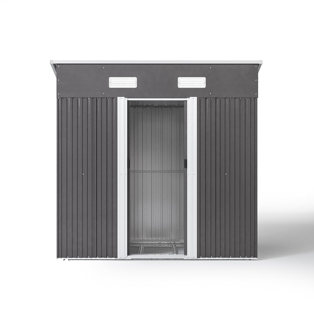 Garden Steel Shed with Skillion Roof Top Garden storage Garden Sanctuary