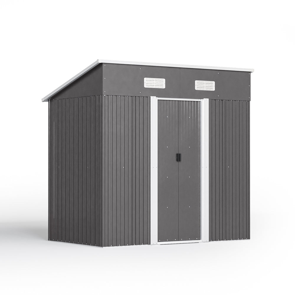 Garden Steel Shed with Skillion Roof Top Garden storage Garden Sanctuary