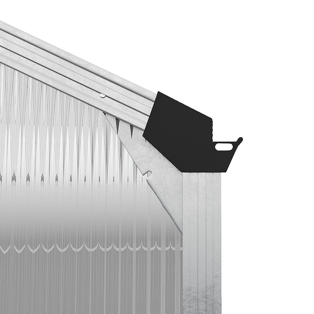 White Framed Garden Hobby Greenhouse with Vent Garden Storages & Greenhouses Garden Sanctuary