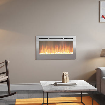 Linear Recessed/Wall Mounted Electric Fireplace