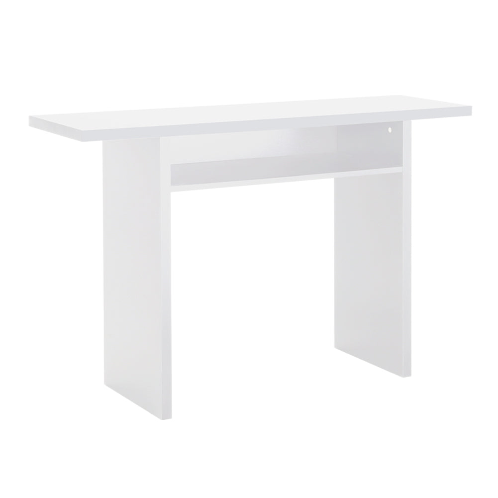 Living Room Console Table Solid Wood Entryway Table with Storage Shelf