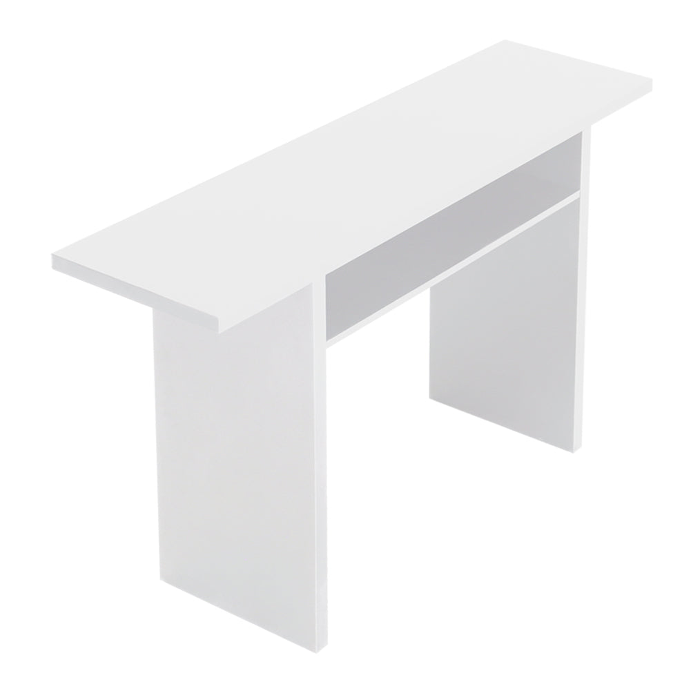 Living Room Console Table Solid Wood Entryway Table with Storage Shelf