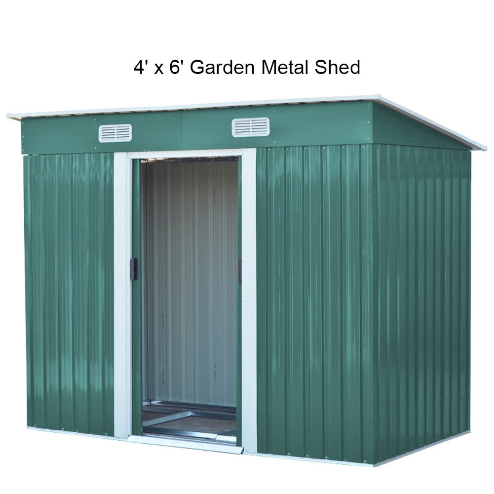 Garden Steel Shed with Skillion Roof Top Garden storage Garden Sanctuary