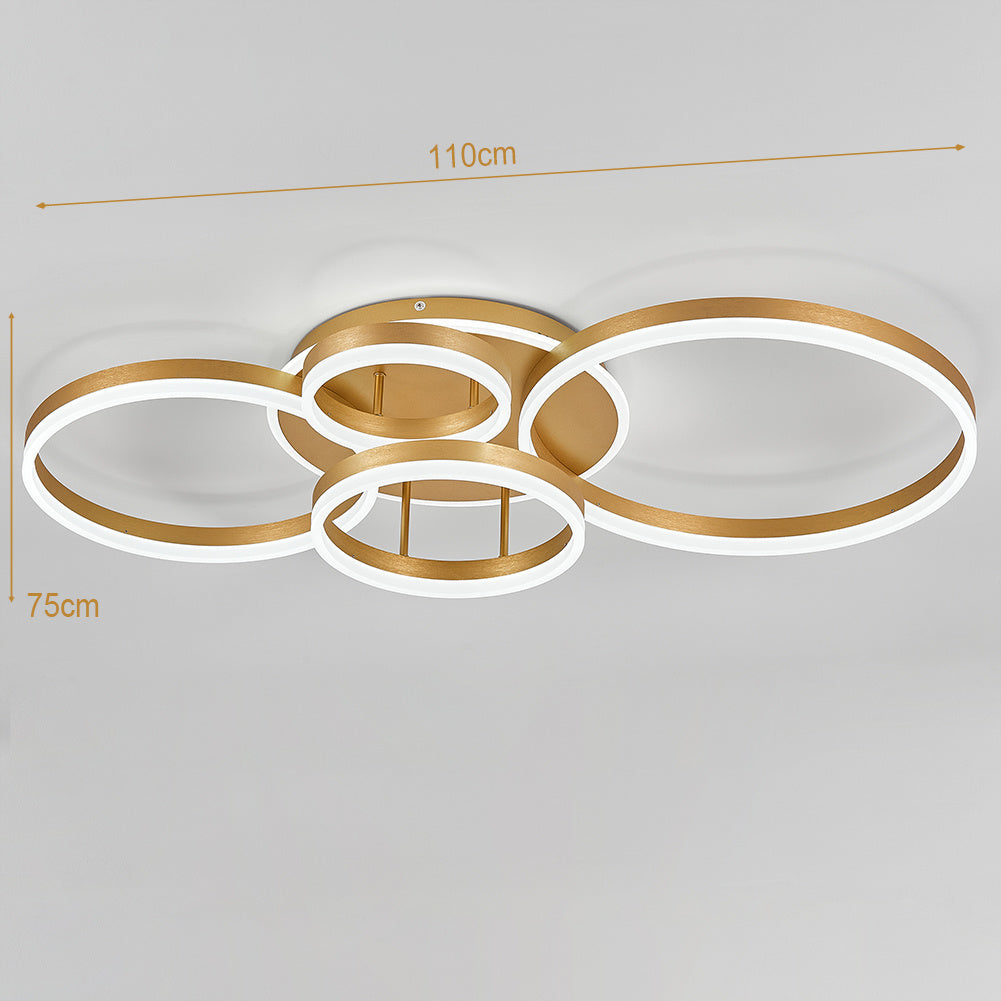 Classic Golden Loops Energy Efficient LED Ceiling Light