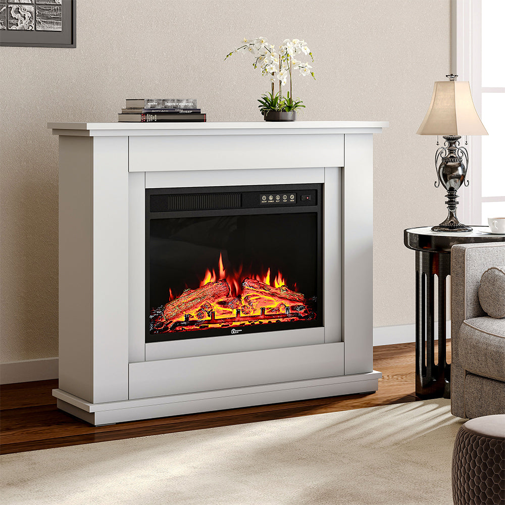 39 Inch Electric Fireplace Wooden Mantel