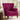 WineRed/Blue Velvet Wingback Chair Upholstered Armchair