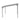 Wall-mounted canopy gazebo side view with slanted polycarbonate roof panels and legs