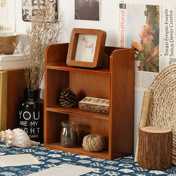 3-Tier Retro Tabletop Wooden Storage Rack