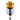 Front view of HVLP spray gun nozzle grille over the 1200ml paint cup